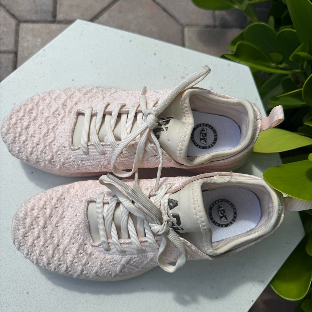 APL Pink Knit Sneakers size 8 Toddler Girl